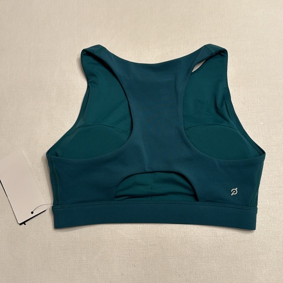 NWT Peloton Cadent High Neck Racerback Bra Teal - Picture 3 of 5